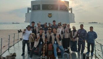 Mahasiswa KKN Tematik Ketahanan Pangan IAIN SAS Babel Kunjungi KRI di Pelabuhan Belinyu