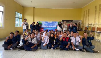 Mahasiswa KPI IAIN SAS Babel Bersama SMK Negeri 2 Pangkalpinang adakan Lomba Pidato