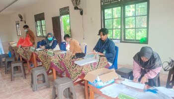 Mahasiswa PPL IAIN SAS Babel Turut Mensukseskan UKK di Dusun Nunggal Desa Kemingking Bersama Rumah Sehat Baznas Kota Pangkal Pinang