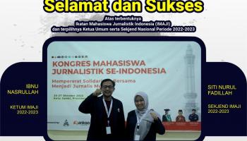 Mahasiswa Prodi Jurnalistik Islam Resmi Terpilih sebagai Sekjend Ikatan Mahasiswa Jurnalistik Indonesia (IMAJI) 2022-2023