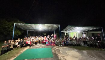 Malam Perpisahan Mahasiswa KKN IAIN SAS Babel Desa Lalang Penuh Haru dan Kebersamaan