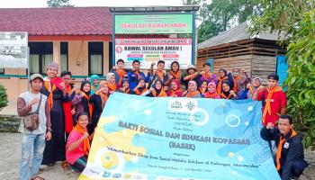 Mapala Kopassas IAIN SAS Bangka Belitung Peduli Masyarakat Dusun Pangkal Raya