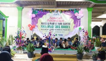 Mahasiswa KKN IAIN SAS Bangka Belitung Gelar Kegiatan Peringatan Maulid Nabi Muhammad di Desa Melabun