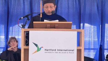 Menag Nasaruddin Umar Terima Gelar Doctor of Divinity dari Hartford International University