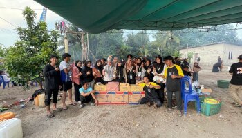 Meriah Semarak HUT RI Ke- 80  di Desa Lubuk Pabrik , Libatkan Mahasiswa KKN IAIN SAS Babel, UIN Bandung, Karang Taruna, dan Baznas Babel