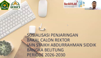 Panitia Gelar Sosialisasi Penjaringan Bakal Calon Rektor Secara daring