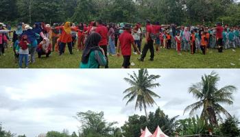 Mahasiswa KKN MB IAIN SAS Babel Ikut Serta Meriahkan  Peringatan HUT RI Ke-77 di Desa Bedengung