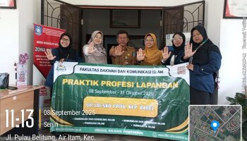 Penyerahan Mahasiswa Praktek Profesi Lapangan (PPL) IAIN SAS Bangka Belitung di DP3ACSKB Provinsi Kepulauan Bangka Belitung