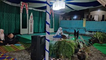 Peringati Maulid Nabi, Mahasiswa KKN-MB IAIN SAS Babel Desa Tanjung Labu Adakan Berbagai Perlombaan