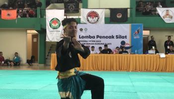PESONA I PTKN, Pencak Silat Seni Tunggal IAIN SAS Babel Unjuk Kebolehan di Kota Kembang Bandung