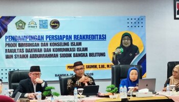 Prodi BKI Laksanakan Kegiatan Pendampingan Reakreditasi , Rektor IAIN SAS Babel hadir dan membuka secara langsung kegiatan