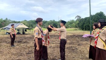 Racana Pramuka IAIN SAS Babel laksanakan Kegiatan Perkemahan Warga Racana ke XVI