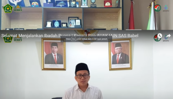 Selamat Menjalankan Ibadah Puasa Kepala Biro AUAK IAIN SAS Babel