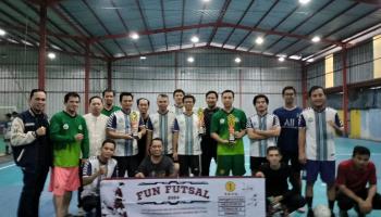 Tim Futsal Dosen Selection Raih Juara turnamen Komunitas Futsal Milat Ke 5 Tahun 2024