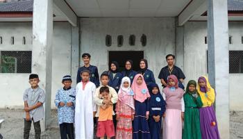 Peserta KKN IAIN SAS Bangka Belitung  Kerjasama dengan Takmir Masjid Al- Muttaqin Adakan Gebyar Maulid Nabi