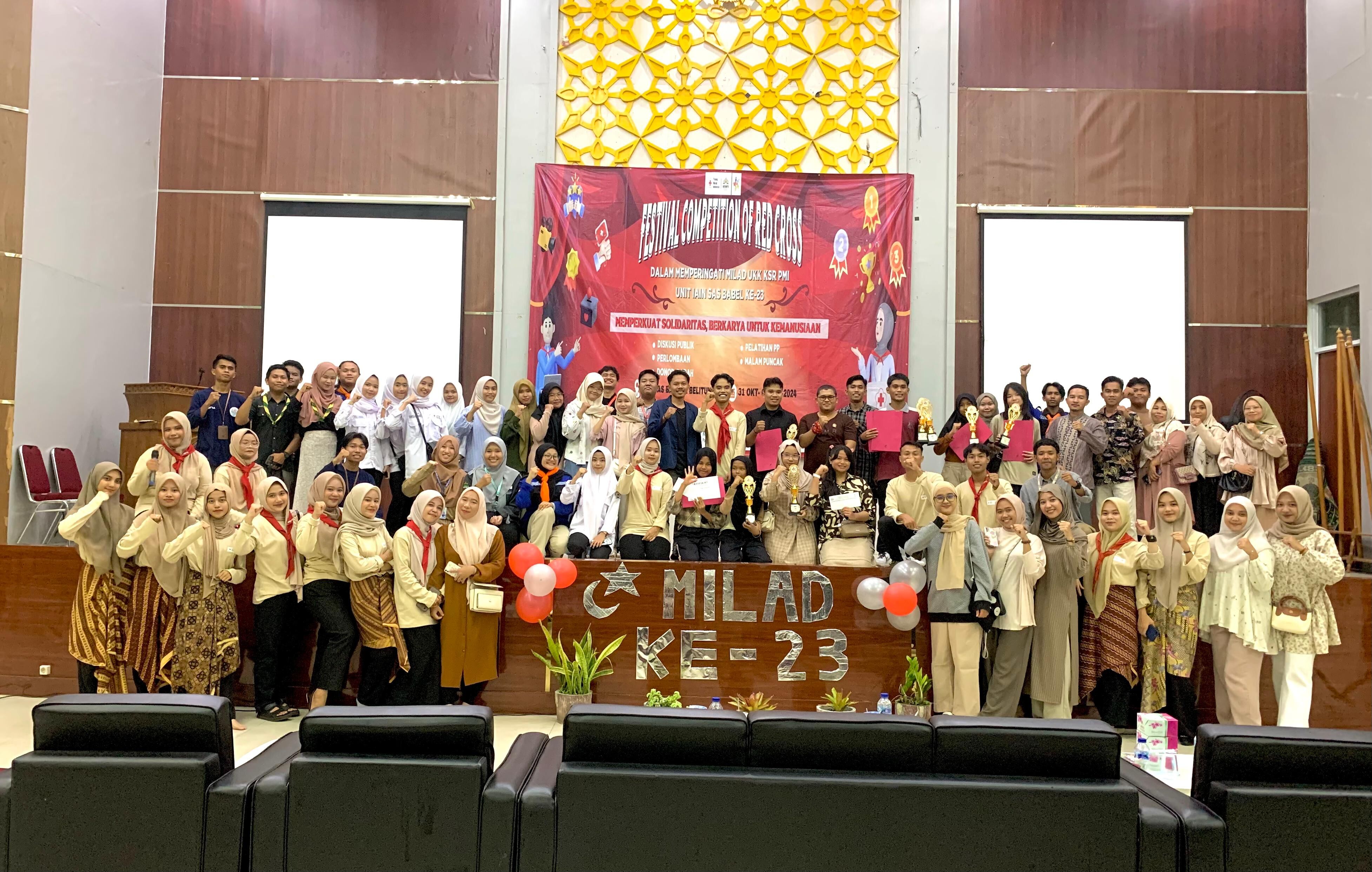 Sukses! Festival Competition of Red Cross 2024 UKK KSR PMI Unit IAIN SAS Bangka Belitung Resmi Ditutup