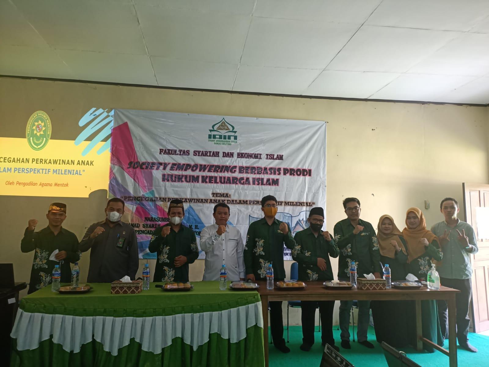 Lakukan Pemberdayaan Masyarakat, Dosen Prodi Hukum Keluarga Islam Sosialisasikan Pentingnya Pencegahan Pernikahan Dini