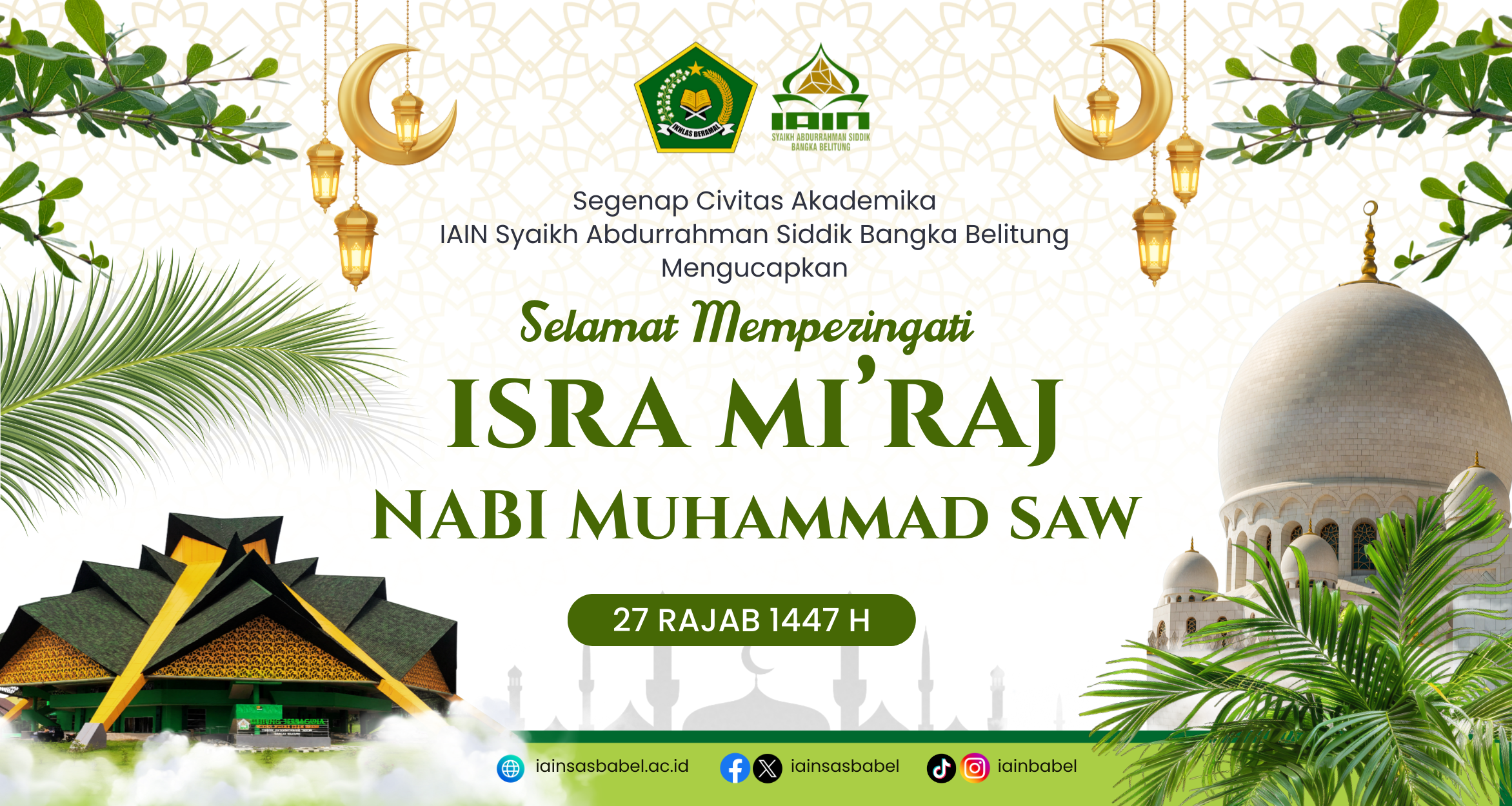 Ucapan Isra' Mi'raj Nabi Muhammad SAW 1447 H