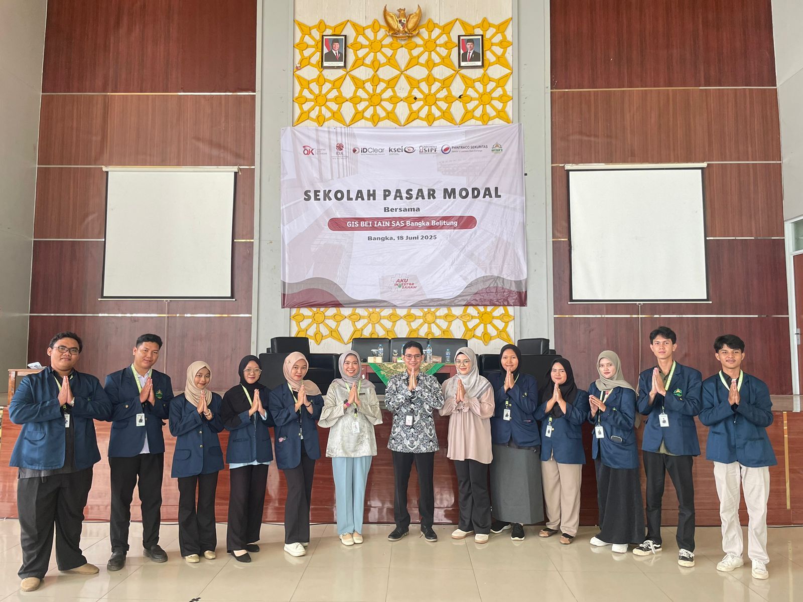 UKK GIS IAIN SAS Babel Gelar Sekolah Pasar Modal Perdana , Dorong Mahasiswa Melek Investasi