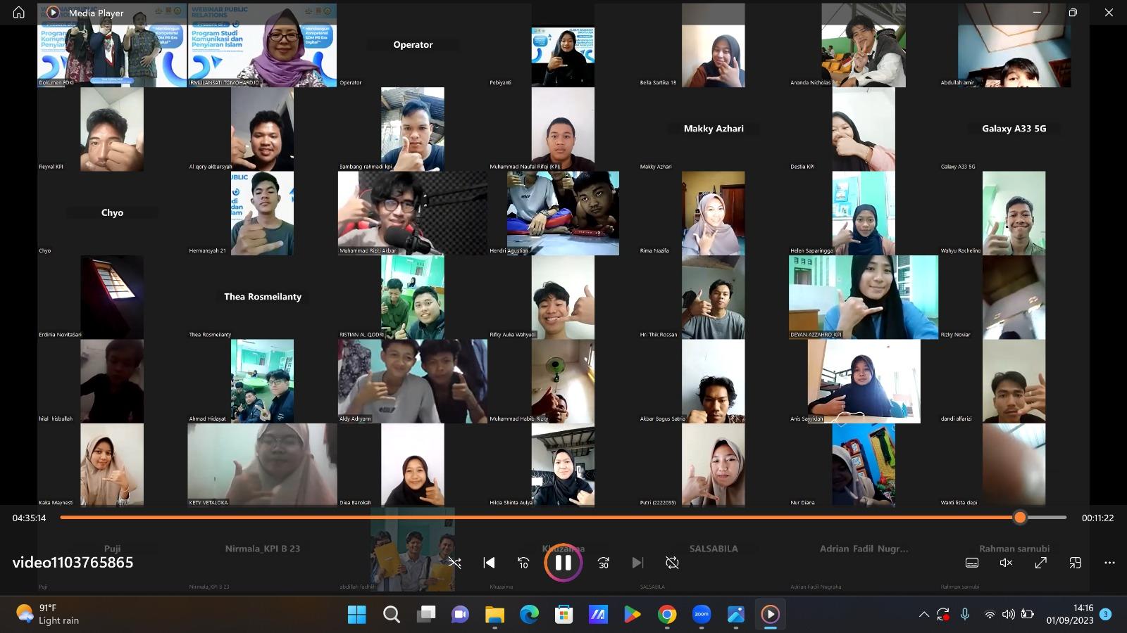 Undang Praktisi Berpengalaman, KPI IAIN SAS Babel Gelar Webinar Public Relations