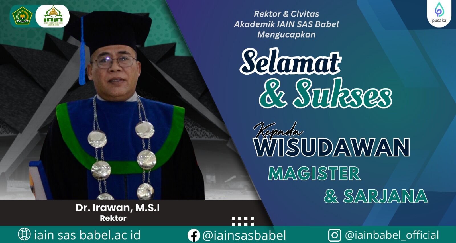 Wisuda IAIN SAS Bangka Belitung Ke- XXI